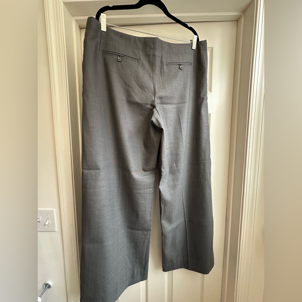 NWOT Massimo Charcoal Wide Leg Trouser Pants Perfect Fit Size 16 - Picture 4 of 7
